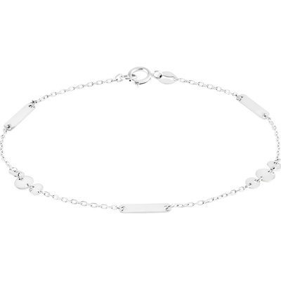 Gemmax Jewelry řetízkový z bílého zlata s přívěsky GLBWN174369