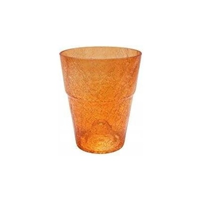 Botle Květináč sklo oranžový 13 x 13 x 16,5 cm