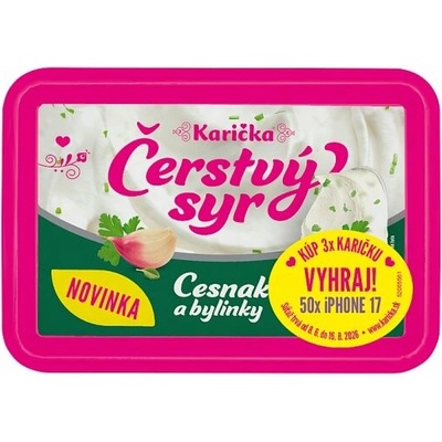 Karička Čerstvý syr cesnak & bylinky 180 g