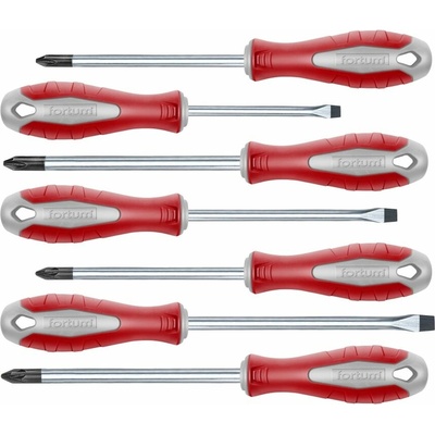 FORTUM 4740930 šroubováky sada 7ks, 3x(-),2x(PH),2x(PZ), S2