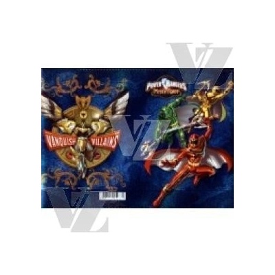 Holografický obal na sešit A4 Power Rangers modrý Jiří Models