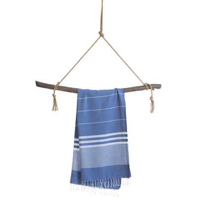 Hello Towels Памучна кърпа в кутия Hello Towels - Malibu, 100 х 180 cm, синя (10788)