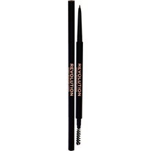 Makeup Revolution Precise Brow Pencil ceruzka na obočie s kefkou Medium Brown 0,05 g
