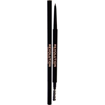 Makeup Revolution Precise Brow Pencil ceruzka na obočie s kefkou Medium Brown 0,05 g