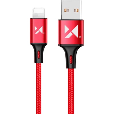 Datový kabel Wozinsky WUC-L2R Lightning 2,4A 2m červený