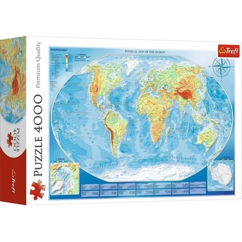 Trefl Velká mapa světa 4000 dílků