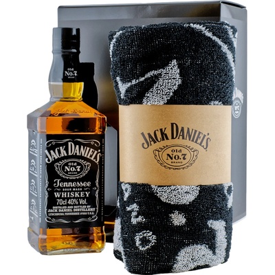 Jack Daniel's Old N°. 7 40% 0,7 l (darčekové balenie osuška)