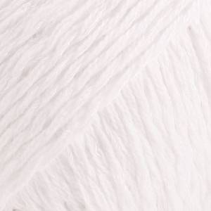 DROPS Design Belle Uni Colour 01 White Плетива прежда (102501)