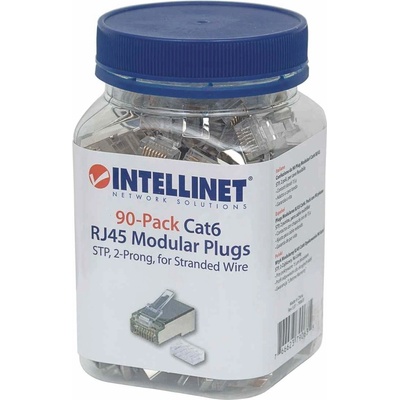 Intellinet Конектори INTELLINET 790635, RJ-45, STP, Cat 6, 90 броя (790635)