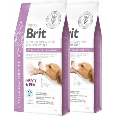 Brit Veterinary Diets Grain Free dog Ultra-hypoallergenic 2 x 12 kg