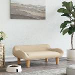 vidaXL Кучешко легло кремаво 70x40x24 см текстил (171945)