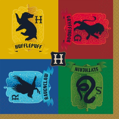 Amscan Servítky Harry Potter fakulty 33x33cm