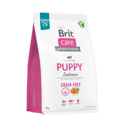 Brit care Кучешка храна без зърнени култури за кученца със сьомга 3 кг