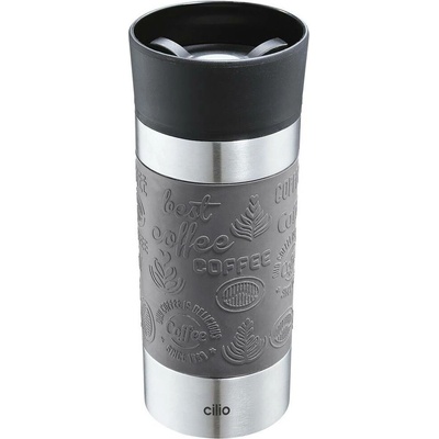 Cilio Viaggio Termohrnek 360 ml šedá