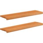 vidaXL Парапети за прозорци 2 бр. Светло кафяво 100 x 30 x 2 cm (42048194)