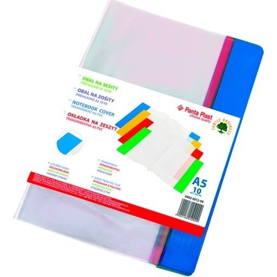 Panta Plast Obaly na zošity A4 PVC priehľadné mix 10 ks