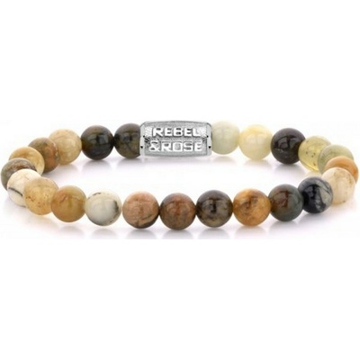 Rebel & Rose unisex náramok Forrest Morning 8 mm RR-80061-S-M