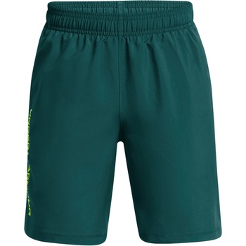 Under Armour Детски къси панталони Under Armour UA Tech Woven Wordmark Shorts Boys' - Teal/Yellow