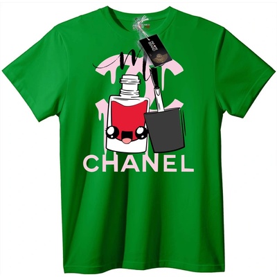 NOONEBRAND Тениска Chanel Нокътно Изкуство - 6XL, White