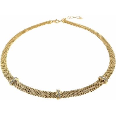 InfinitySilver Luxusný pozlátený náhrdelník s ozdobami SN23168842+