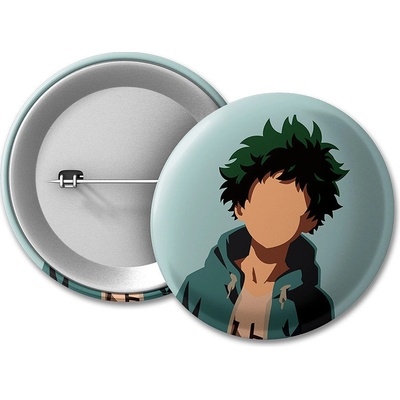 Boku no Hero Academia BNHA placka Deku Silhouette 50 mm