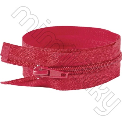 Zip spirálový dělitelný 50cm šíře 5mm tmavě červený
