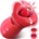 SuperLove 4in1 Big Mouth Sucking & Licking Rose Vibrator Red