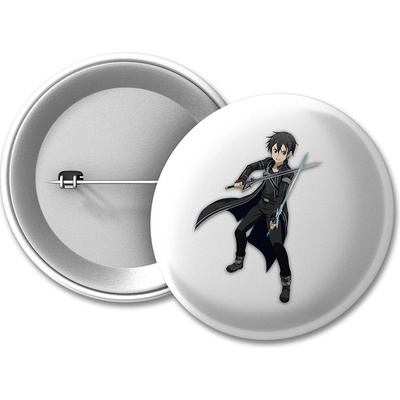 Sword Art Online placka Kirito black knight 50 mm