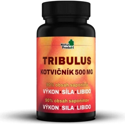 Naturprodukt Tribulus 90 % Kotvičník zemní 500 mg 90 kapslí