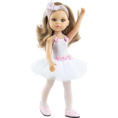 Paola Reina Las Amigas bábika Carla baletka 32 cm v bielom