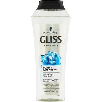 Schwarzkopf Gliss Kur Kur Purify and Protect šampón na poškodené vlasy 250 ml