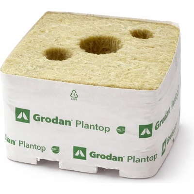 Grodan Plantop 100x100x65 mm, pěstební kostka 3 díry