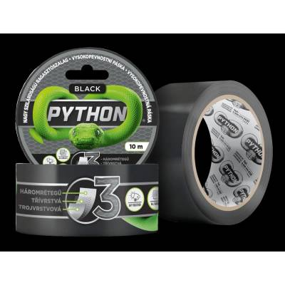 Vysokopevnostná páska PYTHON - 10 M Čierna