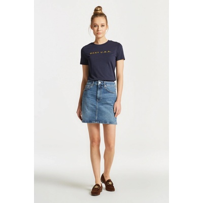 Gant Denim Skirt modrá