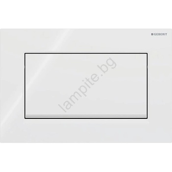 Geberit 115.893. KJ. 1-Бутон за промиване Sigma30 24, 6x16, 4 cm бял/лъскав хром (GB0141)
