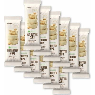 Multipack 12 ks X 39 g 3 x 13 g Vilgain Nut Butter Cups BIO Arašídové máslo v bílé čokoládě