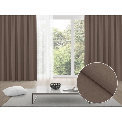 Biante 100% zatemňovací závěs Blackout BKR-504 Hnědý - šířka 270 cm 270x200 cm