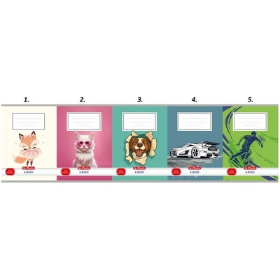Herlitz Sešit A5 513 linka mix dětských motivů