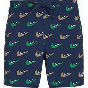 Nike Мъжки бански шорти Nike Multi Print 5" Volley midnight navy
