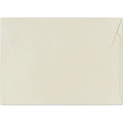 Galeria Papieru Ozdobné obálky Holland - C6, 120 g/m2, struktura látky, slonová kost, 10 ks
