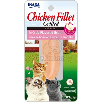 INABA Cat Grilled Chicken Fillet - в сос от рак 3 x 25 г