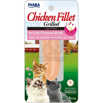 INABA Cat Grilled Chicken Fillet - в сос от рак 3 x 25 г