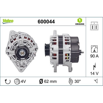 Alternátor VALEO 600044