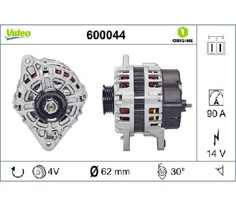 Alternátor VALEO 600044