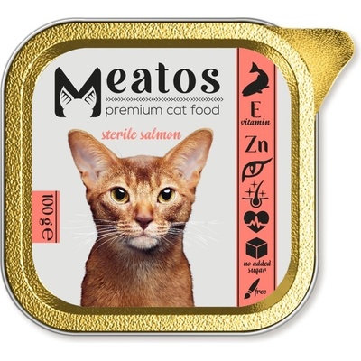 Meatos Cat Sterilized Salmon 100 g