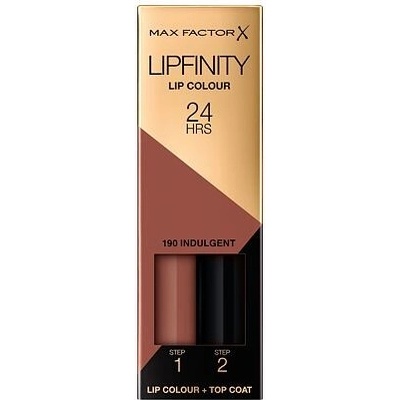 Max Factor Lipfinity Lip Colour dlhotrvajúci rúž s balzamom 190 Indulgent 4,2 g