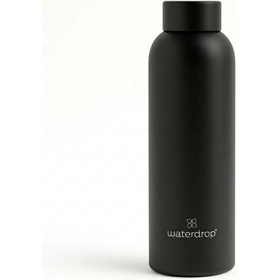 Waterdrop Termo nerezová lahev 600 ml Černá matná