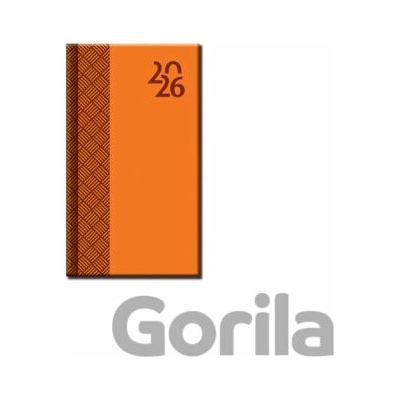 Venetia A6 týždenný 2026 oranžový
