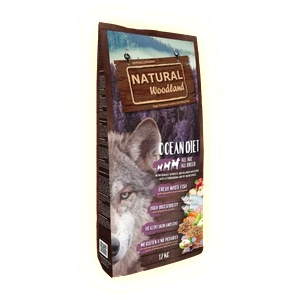 Natural Greatness Natural WoodLand Ocean Diet - Прясна океанска риба - храна за кучета от всички възрасти и породи с 100% натурални съставки - 10 кг, Испания ASM87WF10