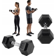 TREXO Hex HXD50 pogumované činky 5 kg